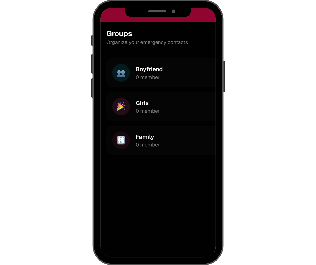 Create or join your trusted groups