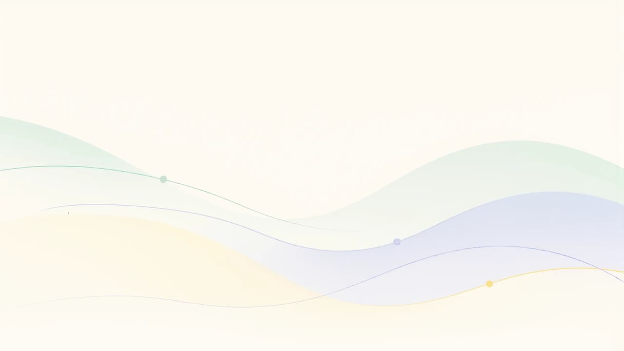 Arrière-plan abstrait avec des vagues douces et des couleurs pastel.