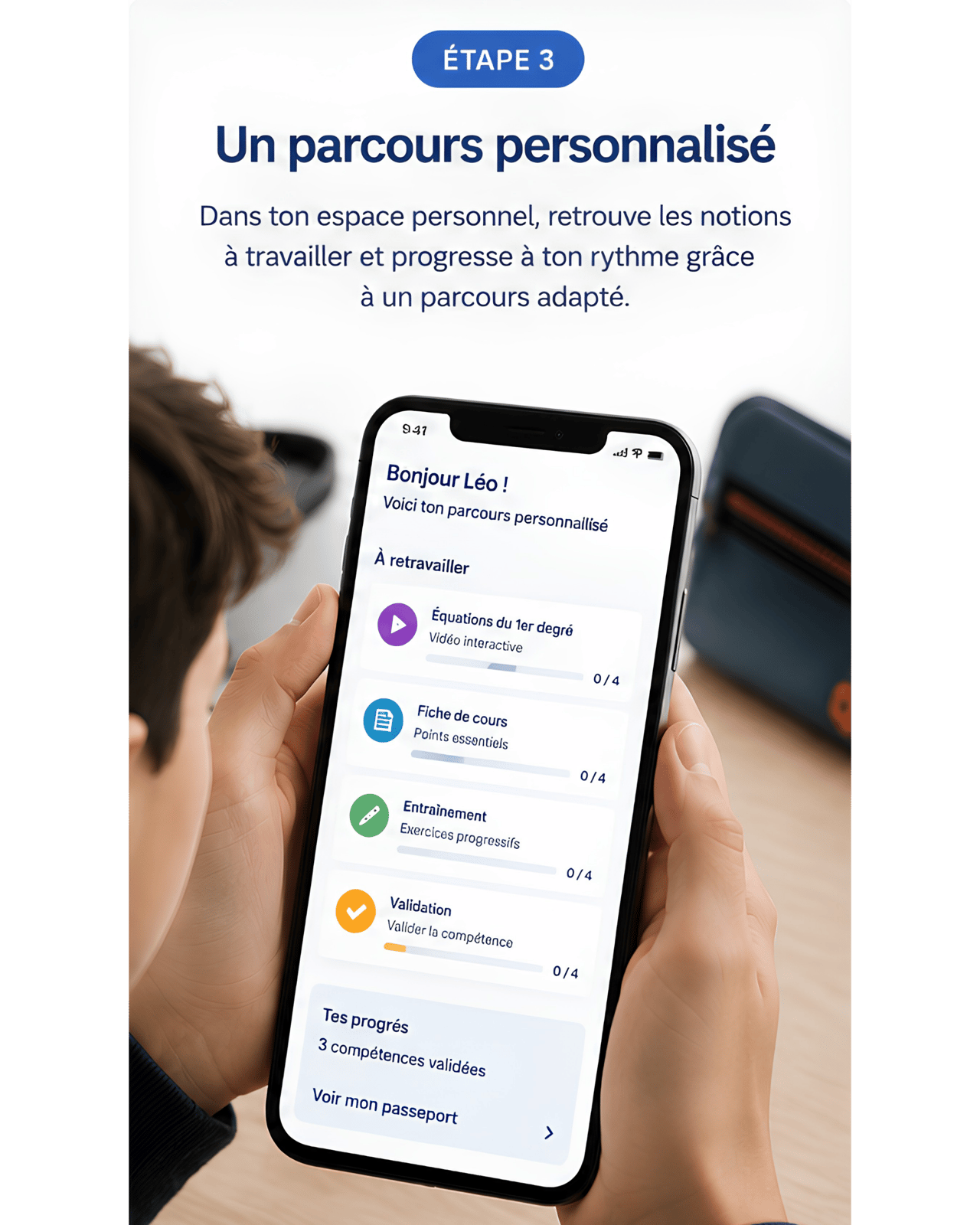 Un parcours personnalisé 🎯