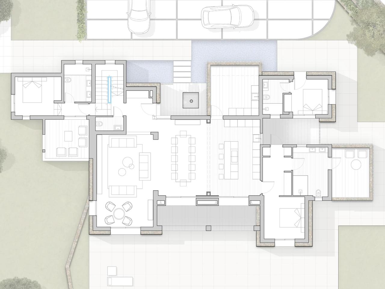 Villa El Galop   Map of the villa in Ibiza