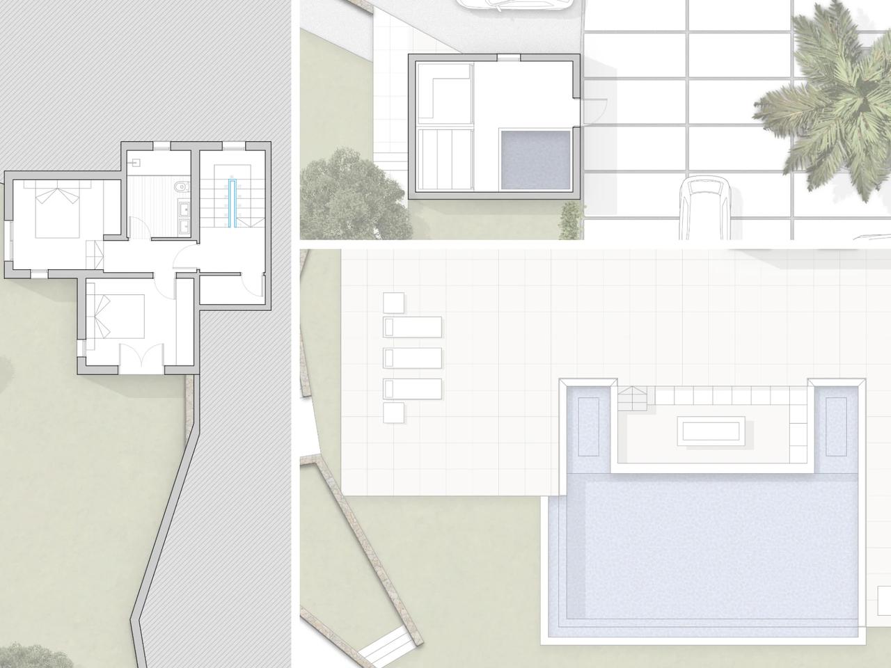 Villa El Galop - Map of the villa in Ibiza