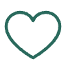 Green heart symbol