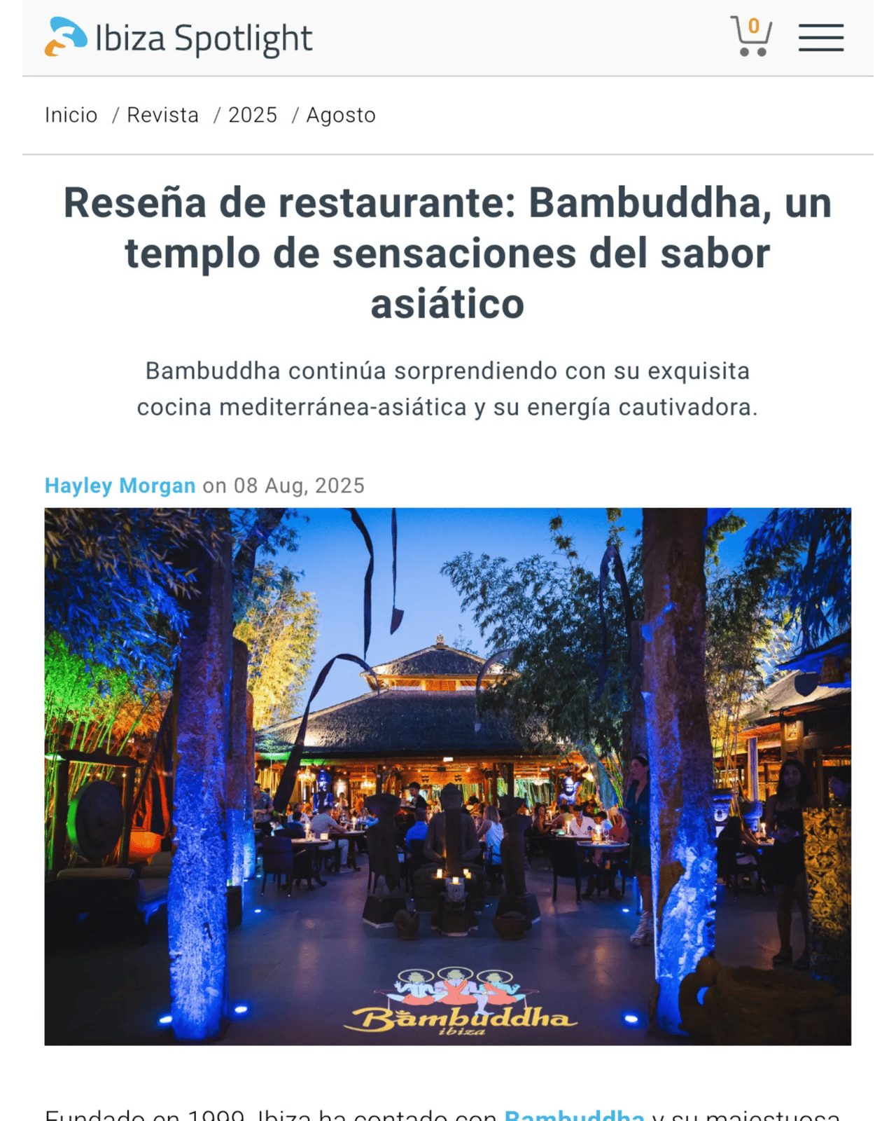 Restaurant review of Bambuddha, showcasing Asian flavors and ambiance.