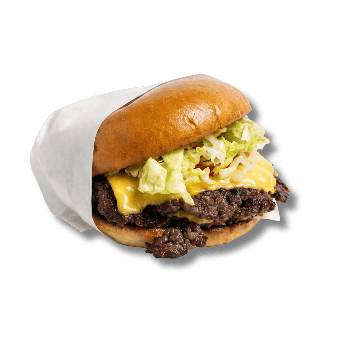Hamburger avec fromage et laitue