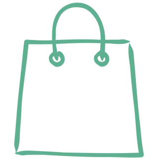 Sac de shopping simple avec des poignées